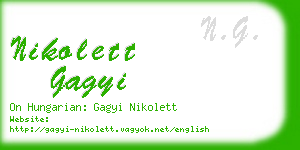 nikolett gagyi business card